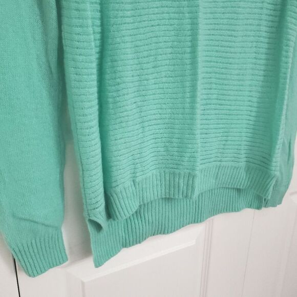 Christopher Fischer Lightweight 100% Cashmere Sweater Size XS Mint Green - Picture 4 of 5
